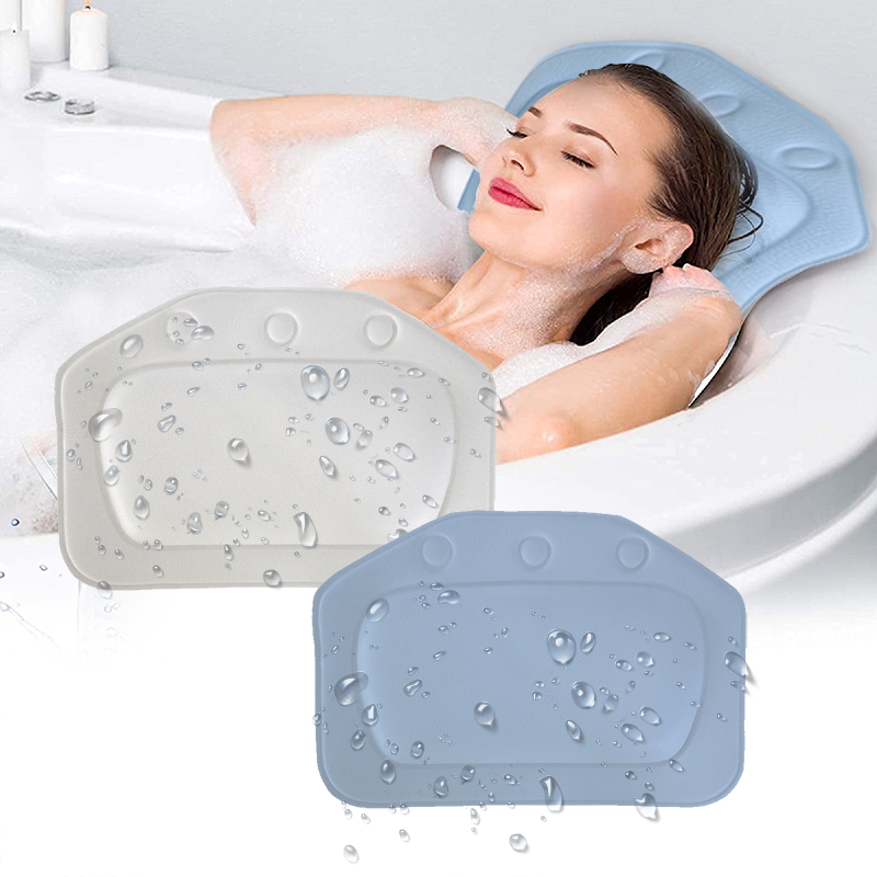 Cuscino da bagno impermeabile per vasca da bagno cuscini antiscivolo con ventose cuscino da bagno terme rilassante morbido accessori per il bagno di casa