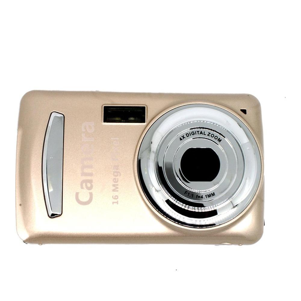 XJ03 Children's Durable Practical 16 Million Pixel Compact Home Digital Camera Portable Cameras for Kids Boys Girls: Gold