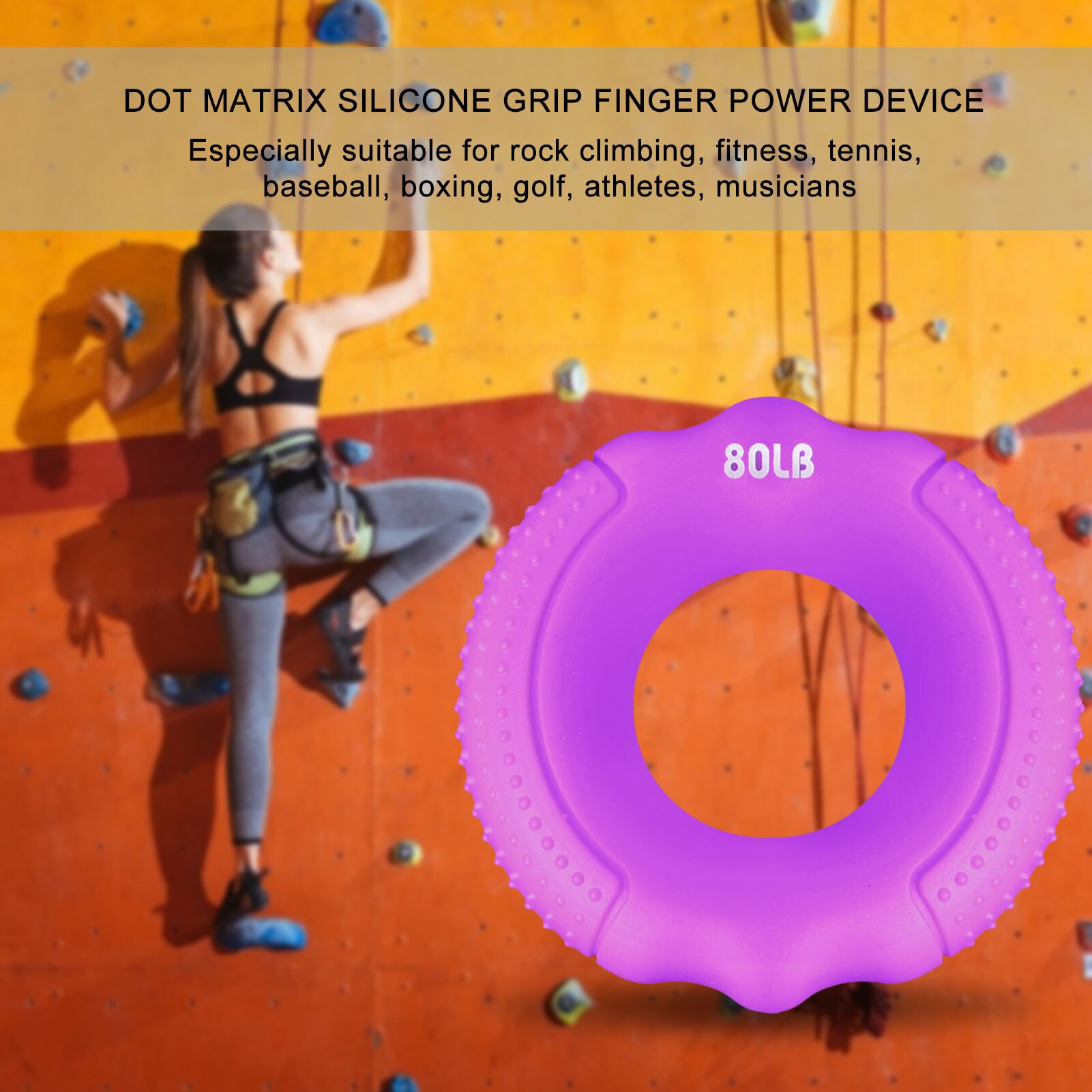 Silicagel Draagbare Hand Grip 20-100LB Grip Ring Carpaal Expander Vinger Trainer Grip Sterkte Revalidatie Massage Ring Bal