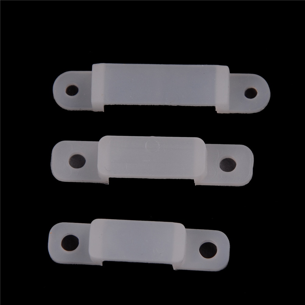 10 Stks/partij 10 Mm 14 Mm 17 Mm Breedte Siliconen Montage Connector Clip Voor Led Strip Fixing Houder