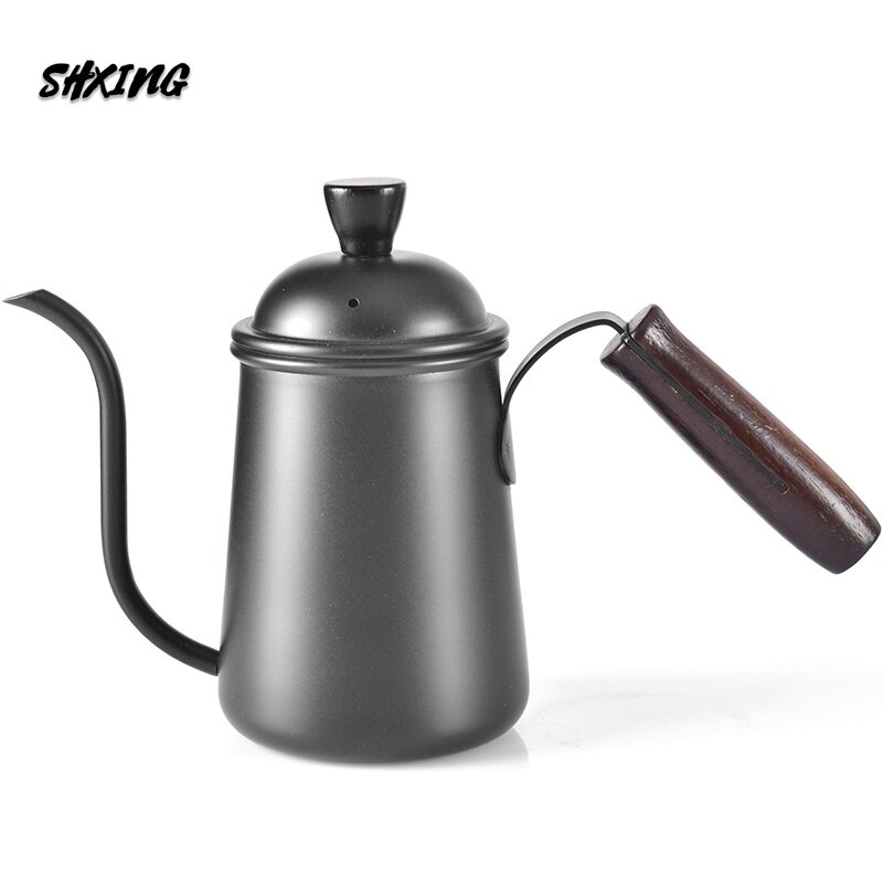 Jarro de água café pote mão casa aço inoxidável 304 boca muito fina pote mini boca longa gotejamento pote utensílios de café