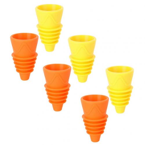 4/6/8Pcs Outdoor Indoor Kithchen Silicone Reusable Fruit Fly Traps Catcher Tool simply add some baits to the bottle trapping: 6pcs