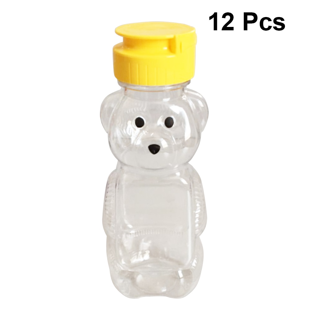 12 st squeeze flaska återanvändbar 240ml mjuk plast hållbar ketchup burk sås honung krydda squeeze flaska dispenser behållare