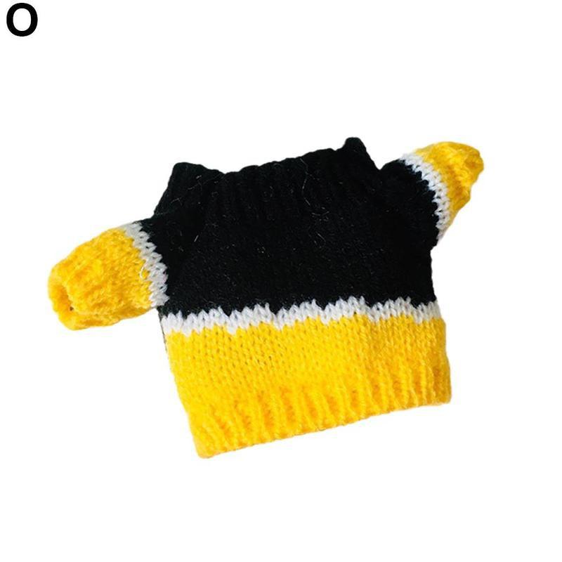 1 sztuk 20cm pluszowe zabawki słodkie ubrania z miękkiej dzianiny sweter zima Vintage dzieci lalki zabawki urodziny prezenty świąteczne akcesoria: O