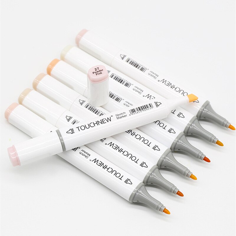 TOUCHNEW – marqueurs de teint à base d&#39;alcool, ensemble de marqueurs artistiques à Double pointe pour les enfants et les adultes, coloration, 36 couleurs de teint