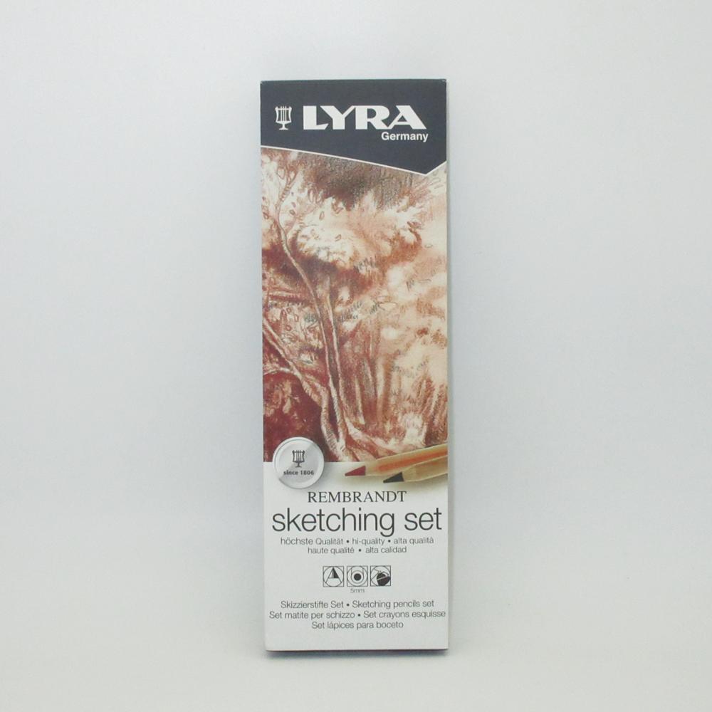 Lyra blyanter rembrandt sketching set hi sketch blyanter 6 pcs ratio tyskland