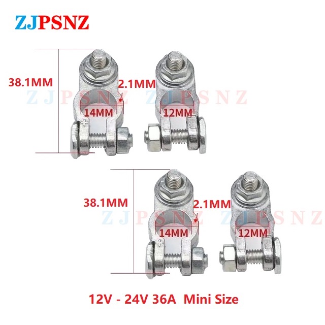 12v 24v auto auton akun napa yläreunassa pikapostin johdin kaapelin kiinnitysliitin positiivinen &amp; negatiivinen sähköliitin auton lisävaruste: 4 kpl single mini