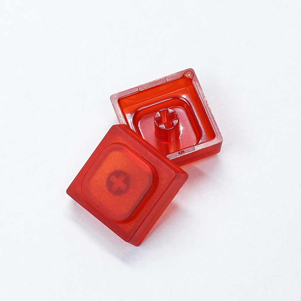 Custom 20 Pcs Toy Bricks Keycap Low Profile Keycaps Blank 1u Backlit Key cap PBT DIY Key Caps for Mx Switch Mechanical Keyboard: Pink