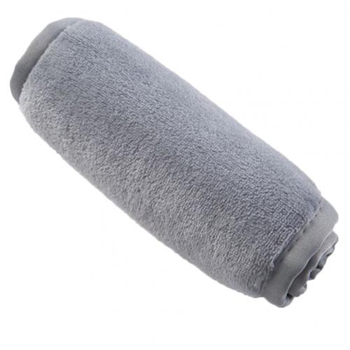 Serviettes en microfibre réutilisables respirant couleur unie démaquillant serviette visage lingette serviette séchage rapide essuie-mains outil de nettoyage: Grey