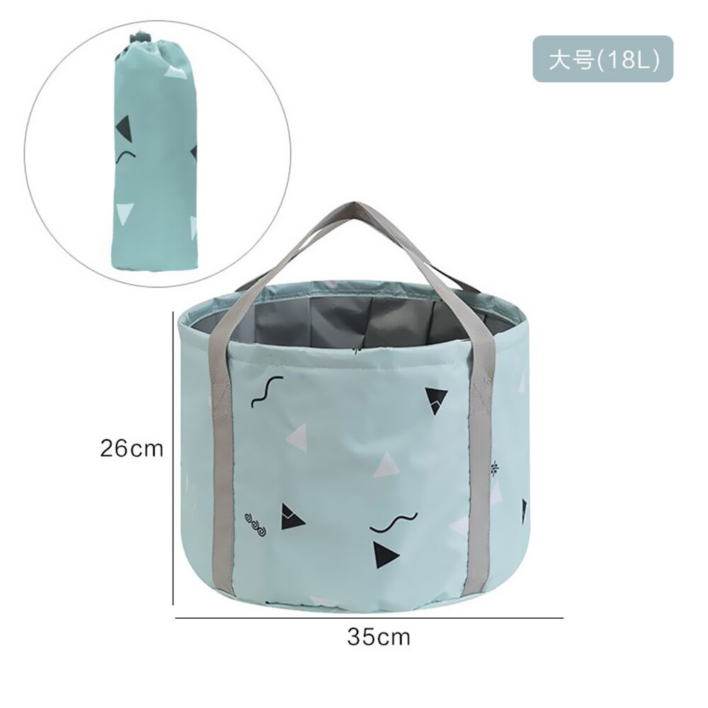 Ultralight Foldable 10L Portable Bucket Outdoor Wash Basin Folding Water Container Camping Picnic Wash Bucket: Type 4