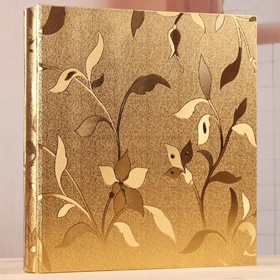 600 Pockets Gold Color Photo Album Holds Premium -Frame Cover Family Wedding Anniversary Baby Vacation Bound Multi-Directional: Tpye 5