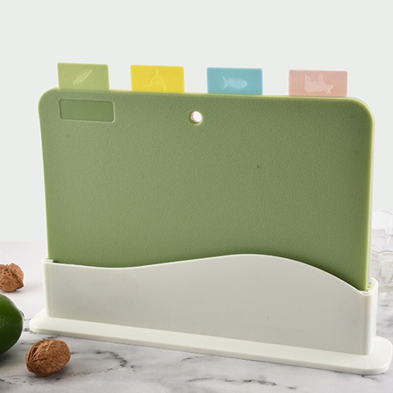 4Pcs/Set Kitchen Multifunctional Plastic Cutting Board Eco Friendly Food Grade Chopping Board Kitchen Accessories: Default Title