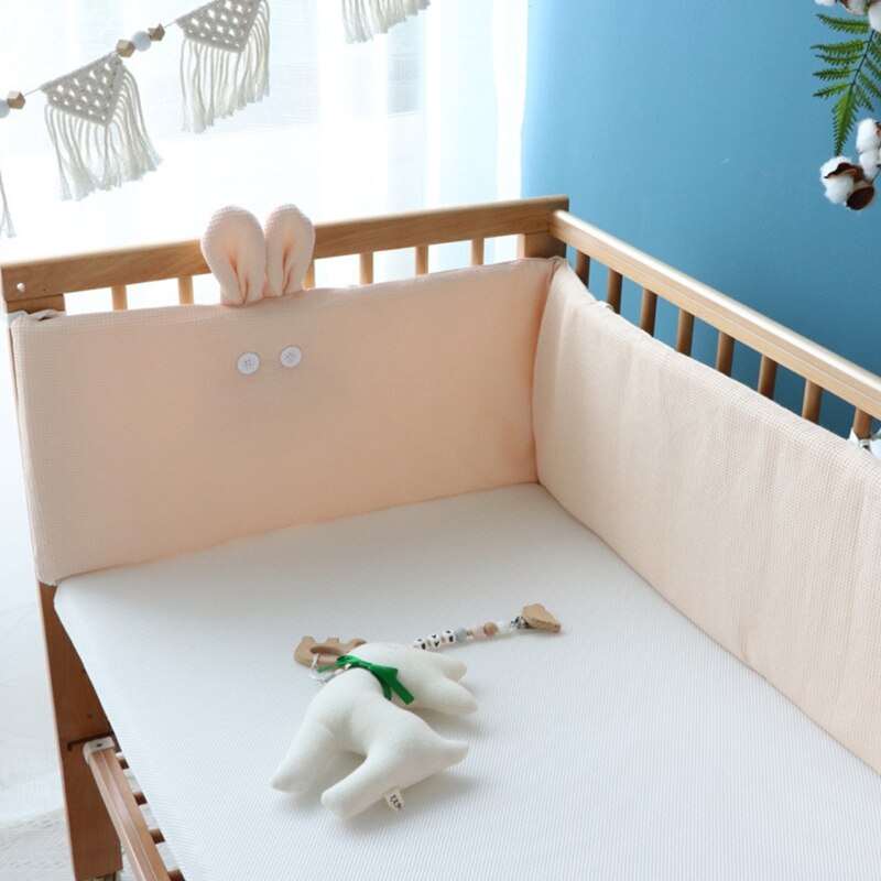 Kinderen Bed Protector Room Decor Babybedje Bumper Voorkomen Baby Vallen Kussen Afneembare Cot Bumper