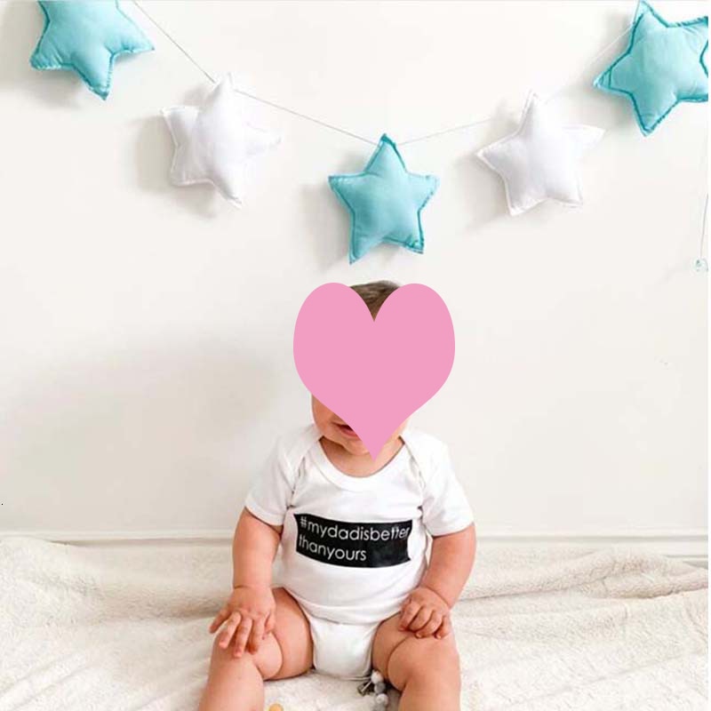 Koodykids børneværelse indretning nordiske bomuld stjerner guirlande vægophæng indretning børne børneværelse stjerne indretning baby fotografering rekvisitter