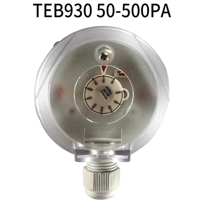 TEB 930 Luchtverschildrukschakelaar Aanpassingsbereik 20-200PA / 30-300PA / 50-500PA /200-1000PA / 500-2500PA: Blauw