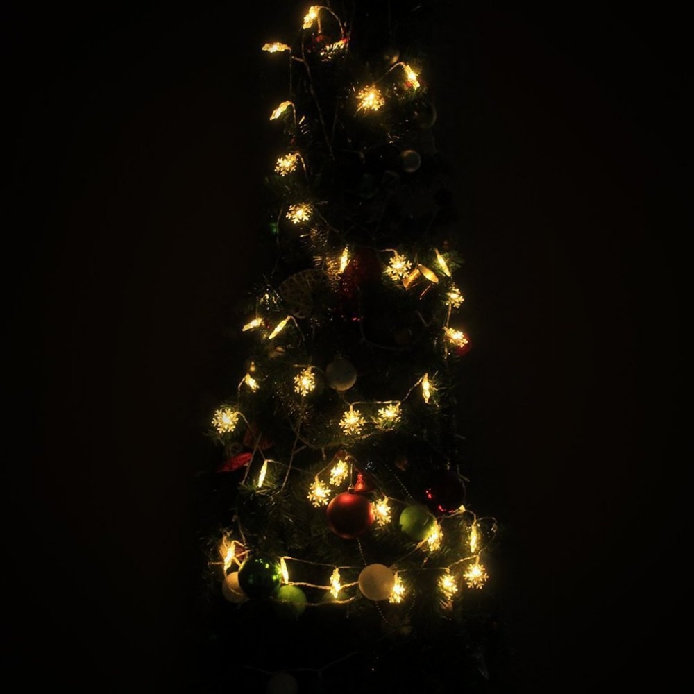 Christmas Tree Snow Flakes Led String Fairy Light Party Home Wedding Garden Christmas Decorations 4M 20Leds