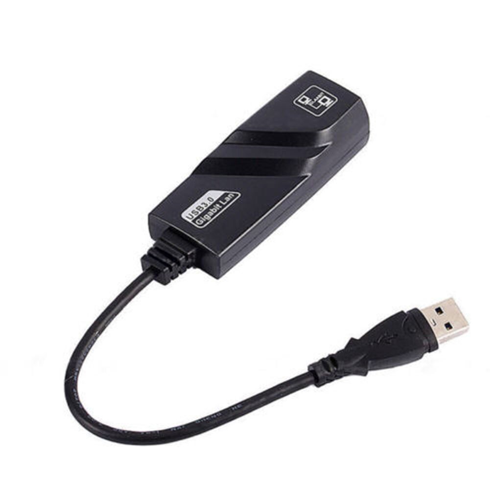 Plug and play gigabit svart snabb överföring dator hög hastighet enkel installation laptop tillbehör usb 3.0 to rj45 nätverksadapter
