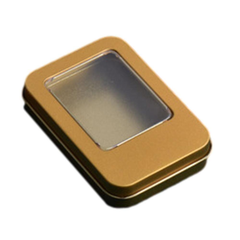 U Disk Verpakking Usb Flash Box Ring Sieraden Houten Opslag Verpakking Opslag Kaart Tin Blik Box Geheugen m1O9: H