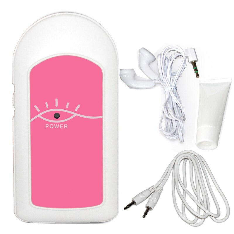 Doppler fœtal de poche 2MHZ 3MHZ 8MHZ, A B C, détecteur de battements de cœur pour bébé, moniteur de fréquence cardiaque à domicile pour femme enceinte: Baby Sound A Pink