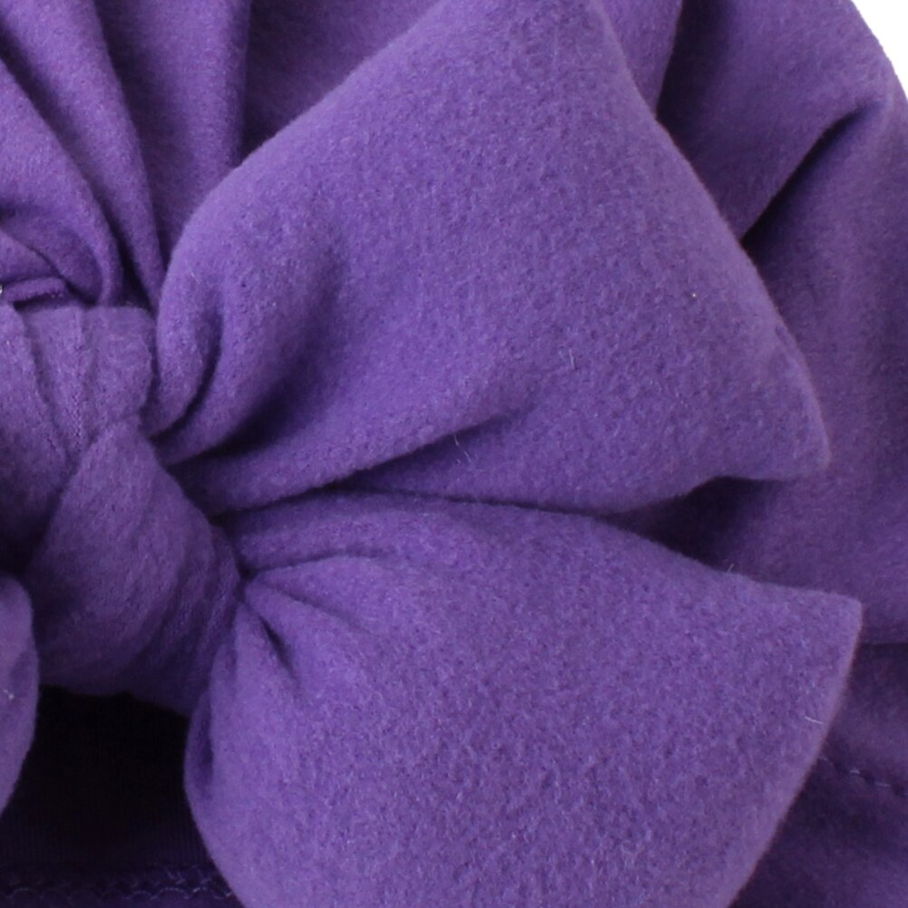 Babytillbehör söta nyfödda flickor barn turban mjuk siden rosett mössa linda huvudbonad pannband