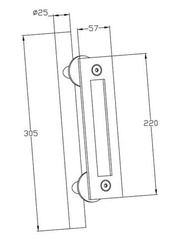 Carbon Stalen Schuifdeuren Schuur Deur Pull Handvat Houten Deur Handvat Zwarte Deurgrepen Voor Binnendeuren Handvat