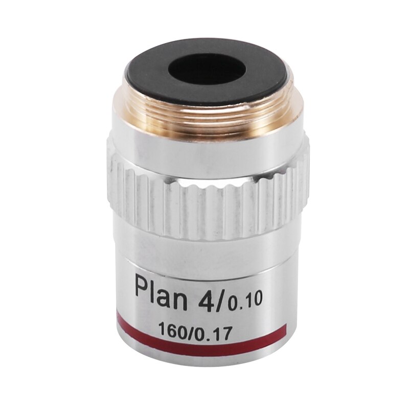 Microscope Plan Achromatic Objective Lens 4X Biological Metallurgical Microscope Objectives: Default Title