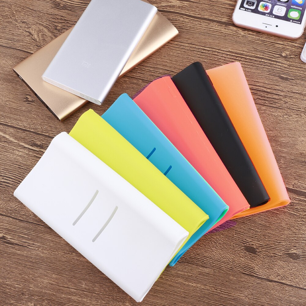 Power Bank Potective Cover Silicone Case Cover Portable 20000mAh External Battery Cover for Xiaomi Power Bank Cover