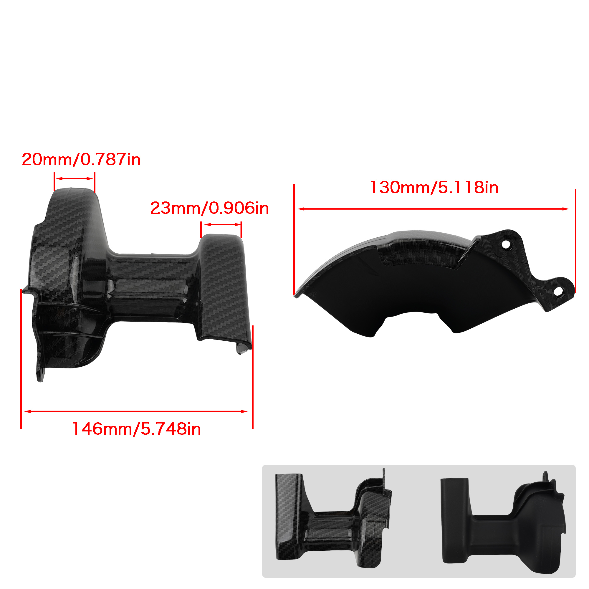 Para accesorios Surron, conjunto de funda de eje Central de motocicleta, cubierta protectora para motocicleta Surron Light Bee X, fibra de carbono