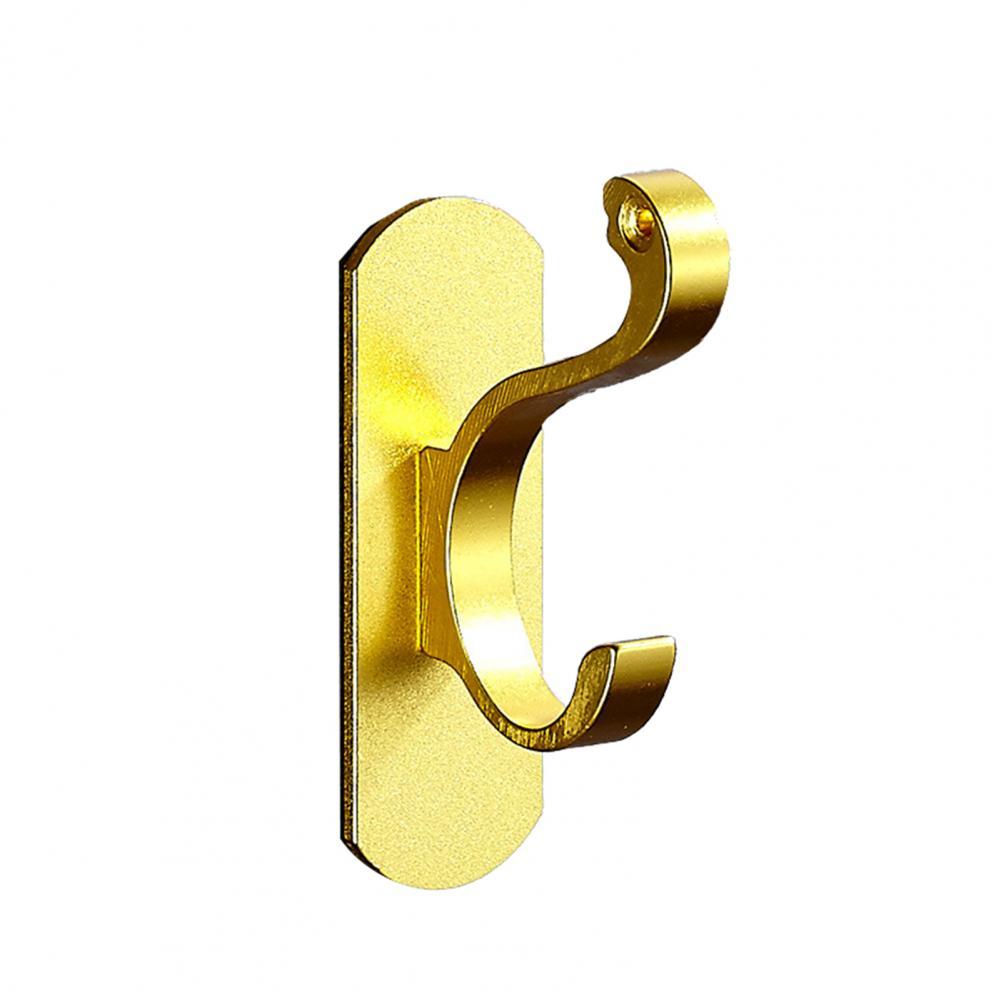 Hanging Hook Useful Heavy Duty Cloth Hanger Sturdy Structure Easy to Punch Hanger Hook: Golden