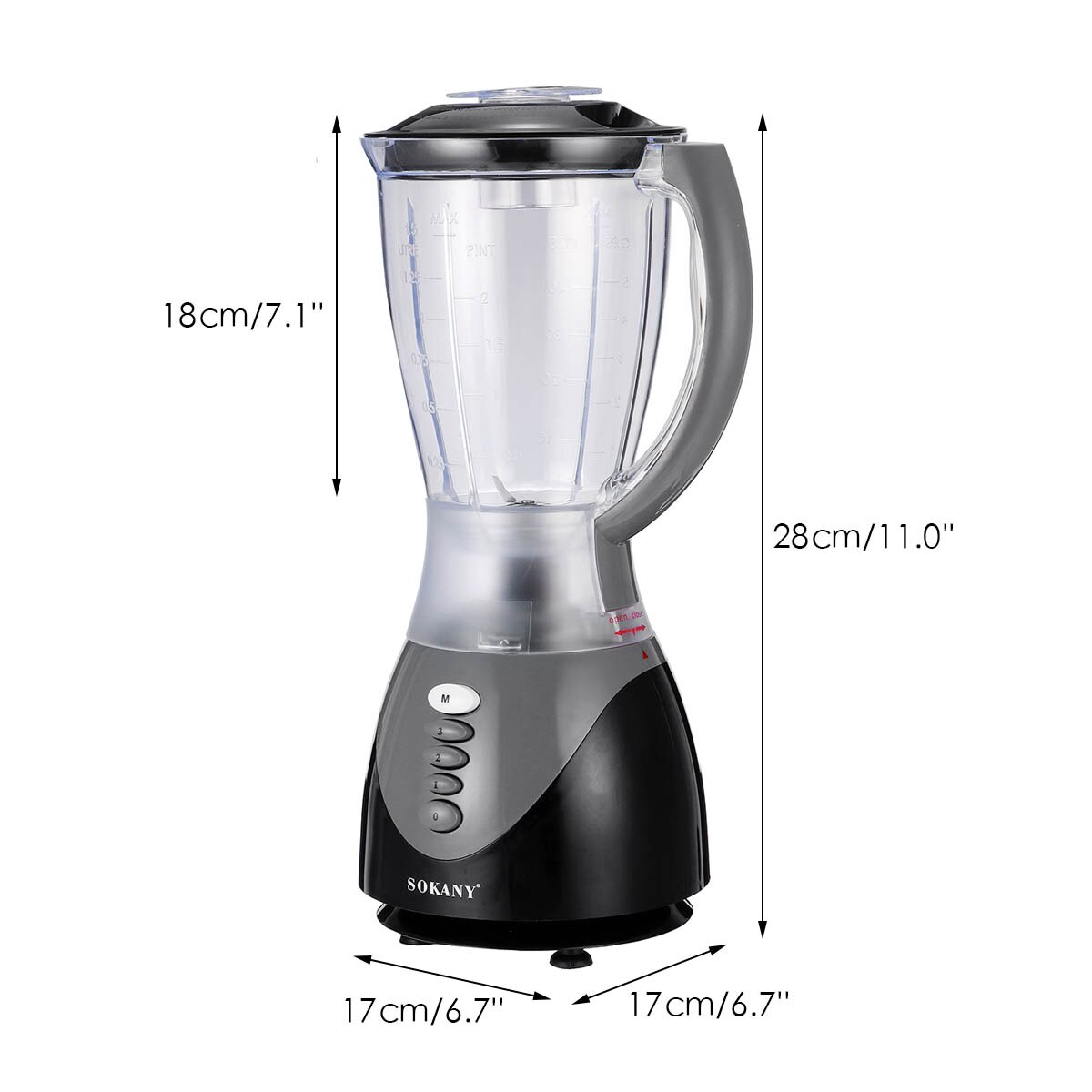 2IN1 1500ML 3 Speed Blender Coffee Machine Maker Juicer Multi-function Electric Squeezer Vegetable Fruit Home Machine Easy Wash