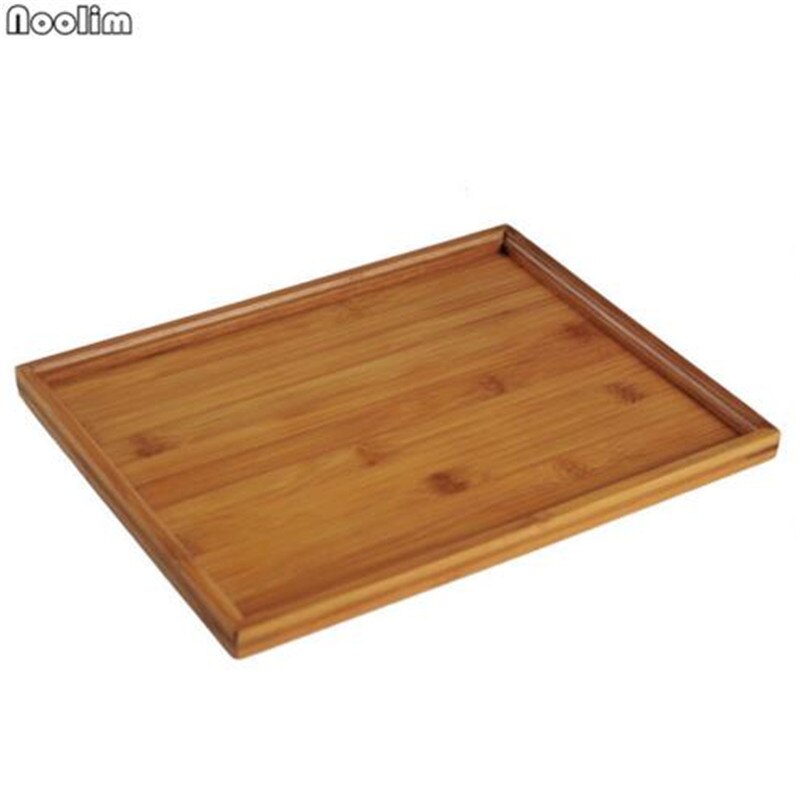 1PC Eco-Friendly Bamboo Tea Tray Chinese Style Snack Kungfu Tea Board Storage Container Home Hotel Use