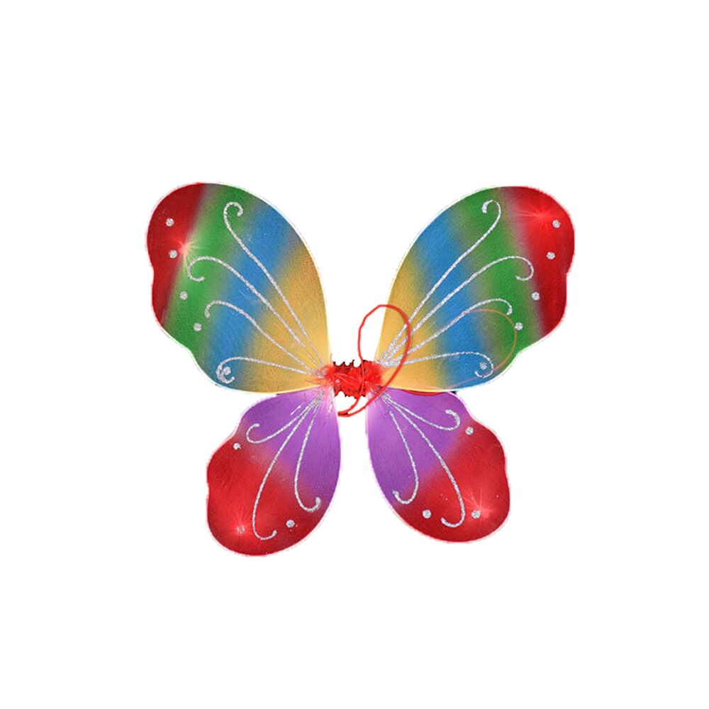 35*42Cm Unisex Kid Vleugels Halloween Party Cosplay Fairy Dress Up Dansvoorstelling Kostuum Props Voor Fantasiespel 10 Kleuren: Colorful 2