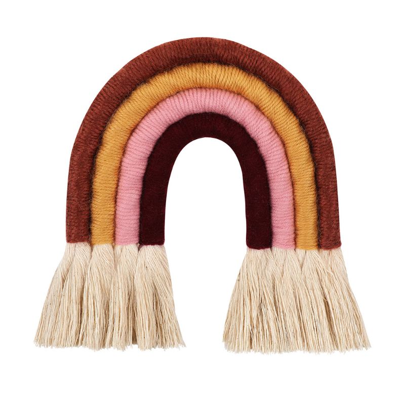 Bonitos adornos colgantes de cereza para pared, decoración de algodón de estilo nórdico para habitación de niños, dormitorio de bebé, decoración para en el hogar