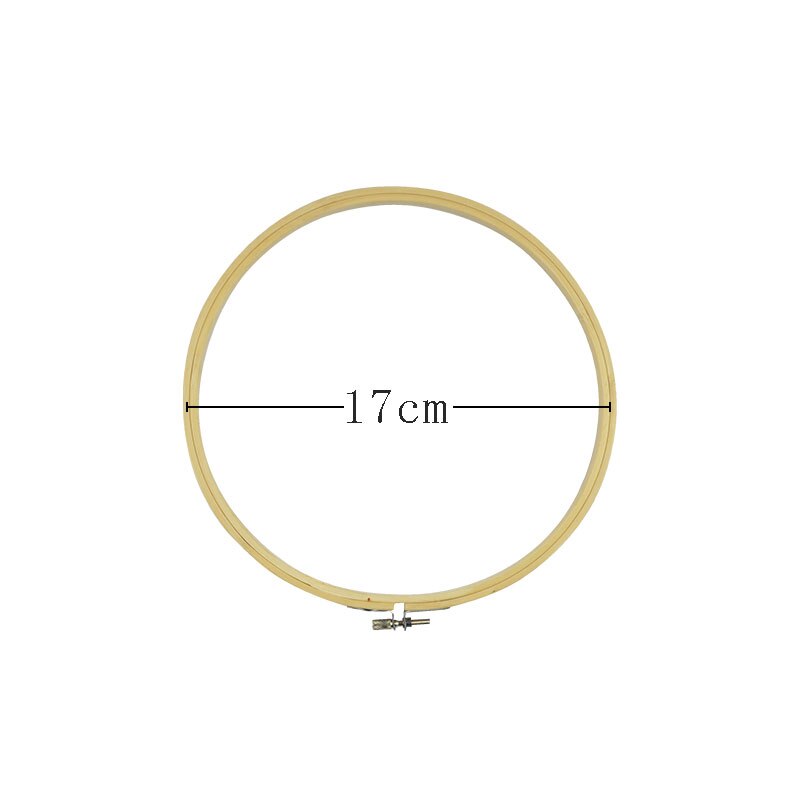 8-34cm ring embroidery hoop frame large sewing tools mini wood embroidery cross stitch Bamboo hoop for kit accessories decor: 17cm