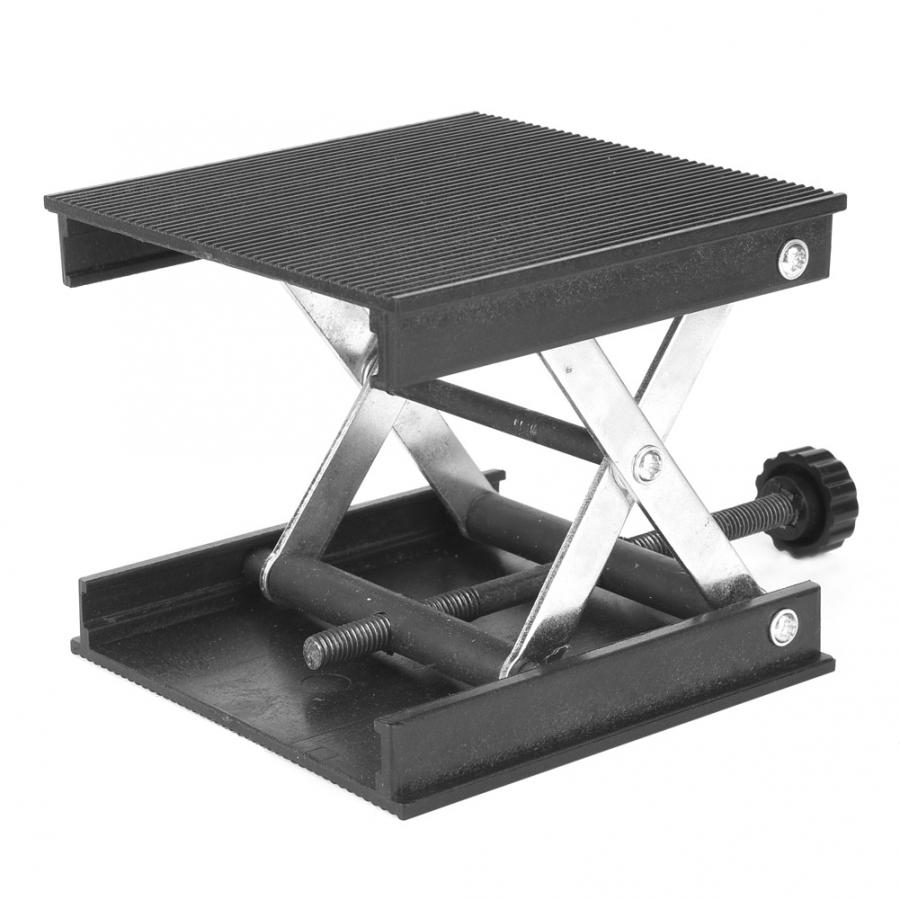 Plastic Lifting Platform Plate Metal Bracket Lifting Platform Stand Rack for Level / Laboratory 90 x 90mm