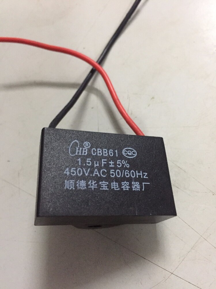 CBB61 1.5 Uf +-5% 450V Ac 50/60Hz