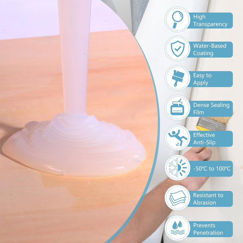 300g transparent vattentätt tätningsmedel för ytterväggar läckagesäker beläggning badrumsgolv spricktätning mögelfri