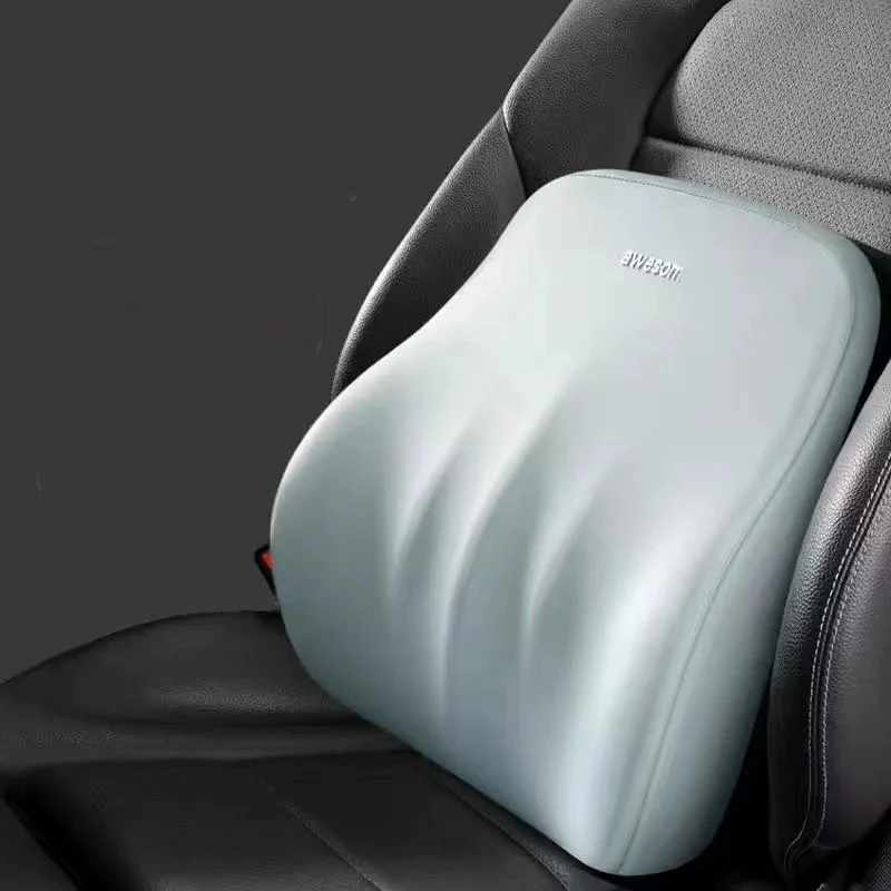 Reposacabezas de coche, almohada para el cuello, soporte lumbar, soporte lumbar, almohadilla lumbar montada en el coche, soporte lumbar, cojín de asiento de algodón con memoria: Oro