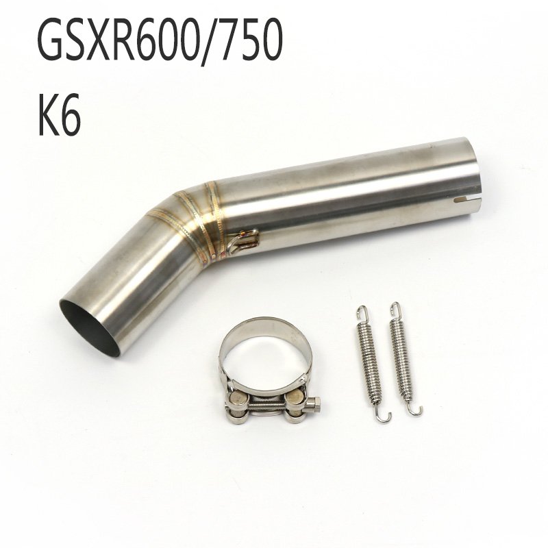 Silencieux d&#39;échappement avec Tube central, pour Suzuki GSXR 600 750 GSXR600 GSXR750 K6 K7 K8 GSR750 GSXR1000 K5 L11: k6