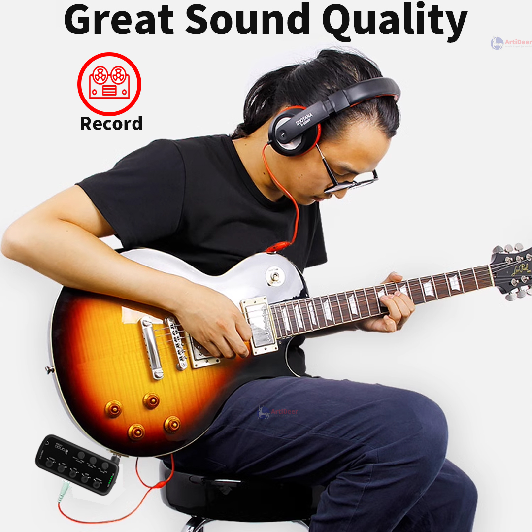 Electric Guitar Pedals Headphone Amp Mini Multi-Effects Effector Delay Reverb Overdrive Bass Amplifier Distortion Pedalboard