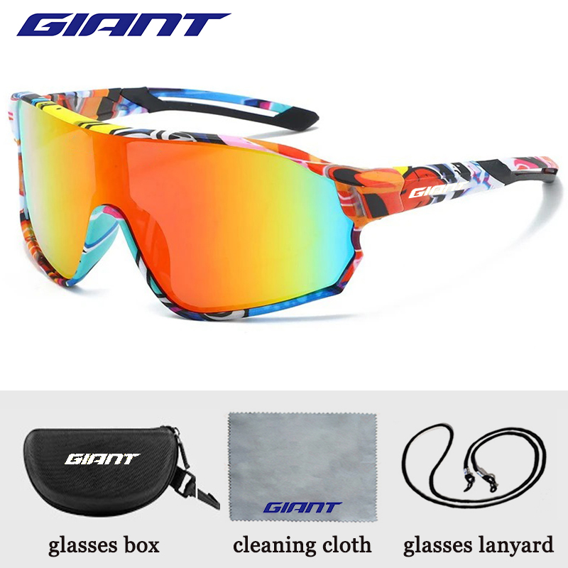 GIANT🔥Cycling Glasses✅ men and women UV400✅Anti Fog✅HD REVO Lenses⚡CE/ANSI Certified✅Cateye ✅MTB/Road Bike: black