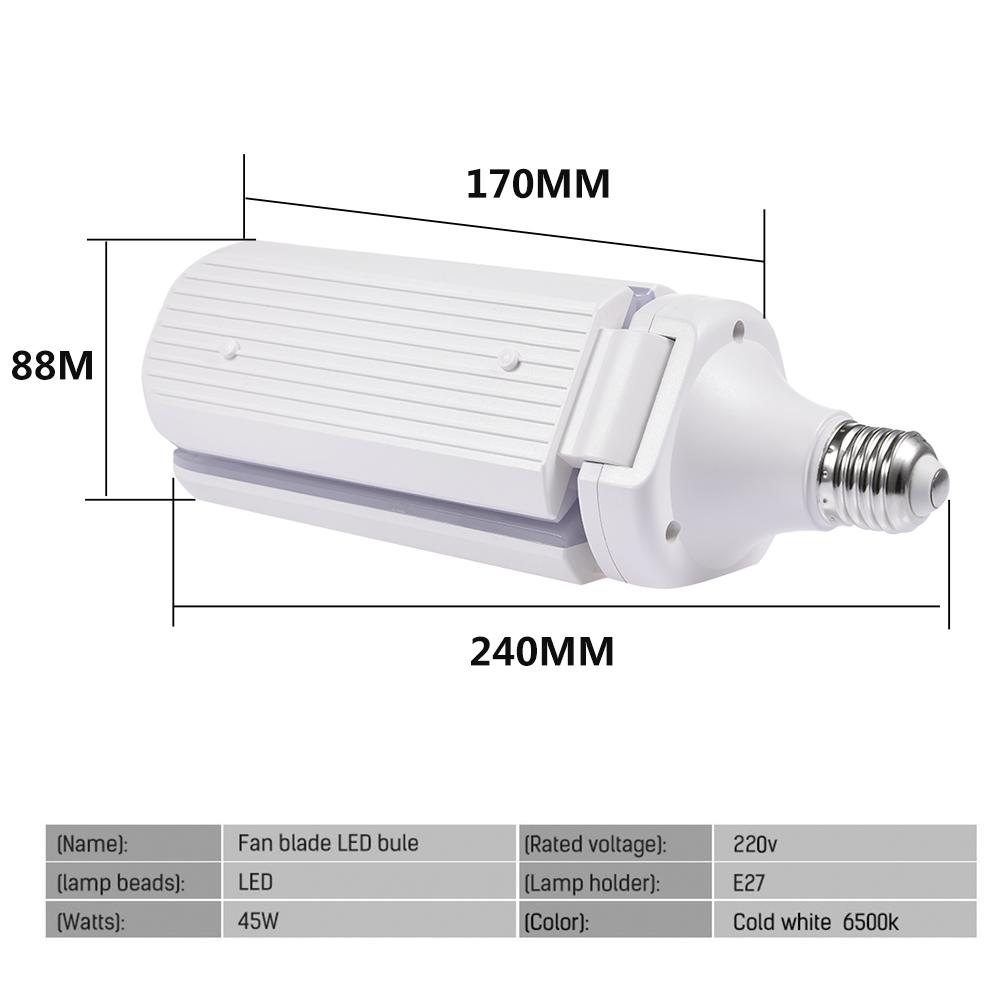 Deformable Garage Light Led highbay 30W E27 110-265V Ceiling Light for Garage/ Attic / Basement / Home LED Mining lamp