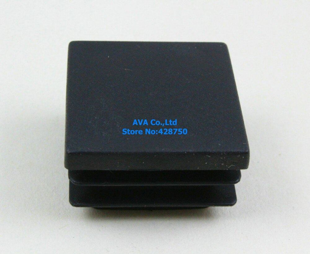 20 Pieces 32mm Square Plastic Insert Cap Tube End Cap