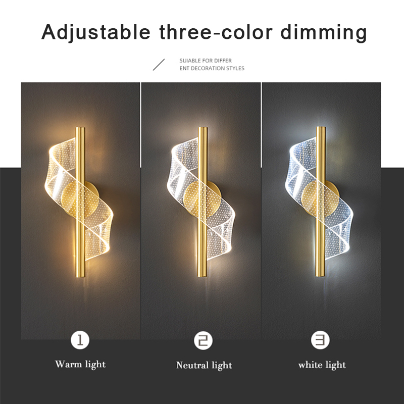Moderne minimalistisk led-væglampe til hjemmet, indendørs indretning, væglampe til stue, soveværelse, sengebord, baggrundslys, dekoration