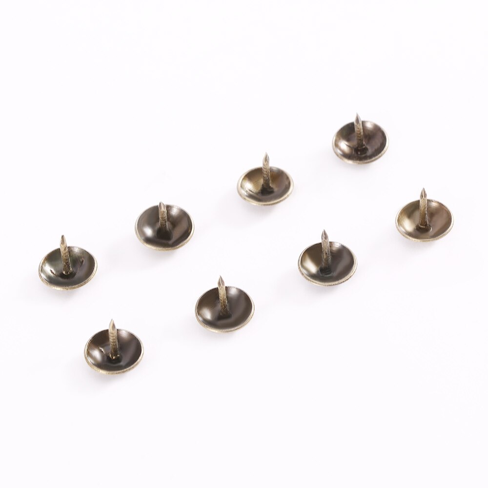 100Pcs/pack Bronze DIY Tacks Antique Decorative Box Sofa Push Pin 10x10mm Door Nail For Fasteners Hardware