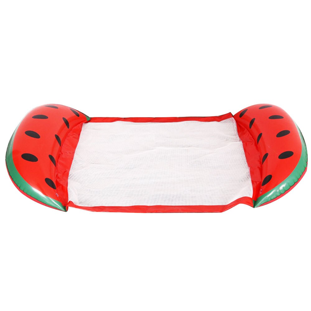 Colchón flotante inflable de MM para natación, cama de salón flotante de agua, silla para piscina ecológica de PVC con anillo: watermelon