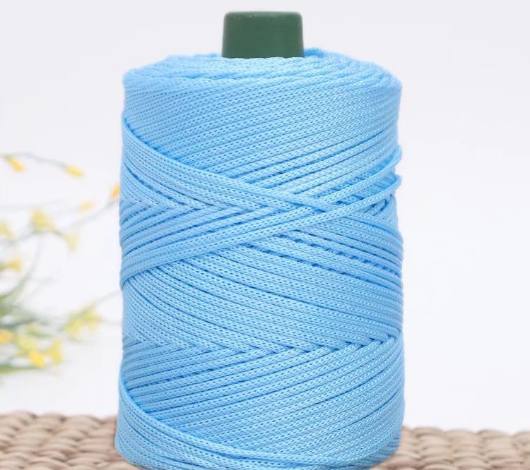 Cordón de algodón de colores de 3mm, cuerda tejida trenzada, hilo hueco, artesanía decorativa, bolso hecho a mano, accesorios para cinturón con cordón
