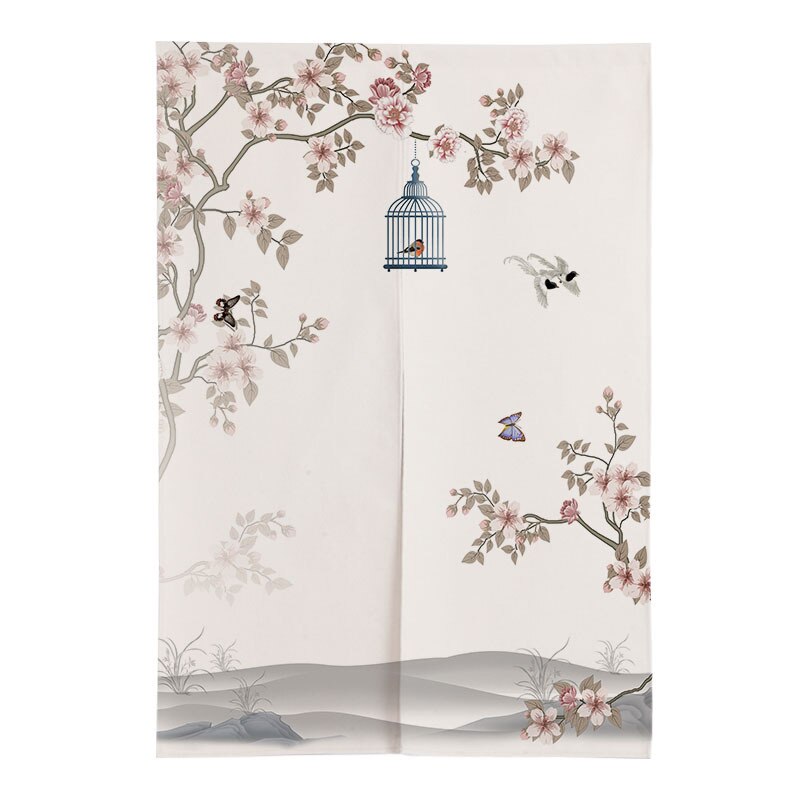 Chinese Inkt Landschap Deur Gordijn Slaapkamer Partitie Gordijn Keuken Half Gordijn Japanse Gordijn Noren Feng Shui Gordijn: 07 / 85x150cm