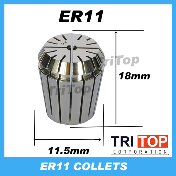 Pinza de resorte de alta precisión ER11, 0.005mm, para fresadora CNC, herramienta de torno de grabado,