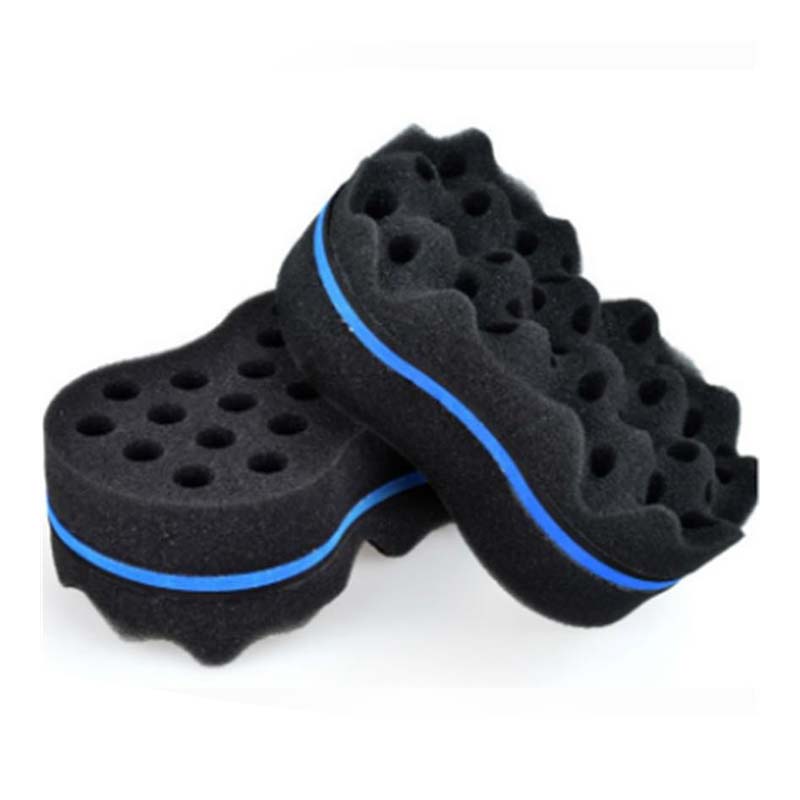 Éponge de brosse de cheveux de torsion magique de doubles côtés ovales, brosse d'éponge pour naturel, brosse d'éponge de redoute de vague de bobine d'afro libre: Raise